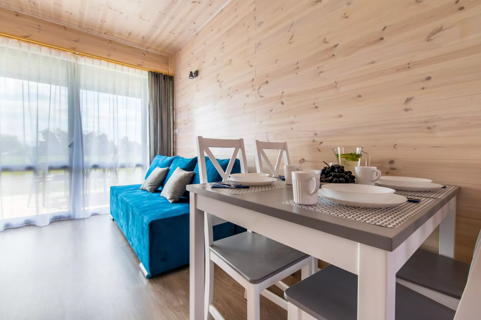 Holiday bungalows in Krynica Morska-Living room