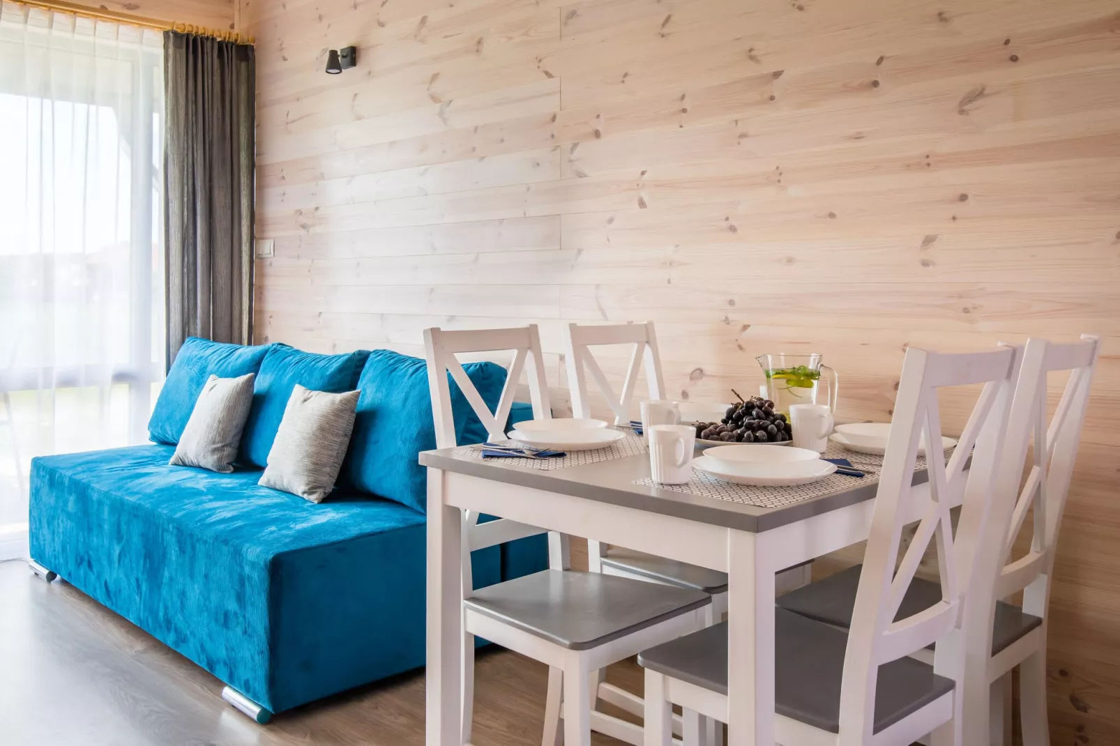 Holiday bungalows in Krynica Morska-Living room