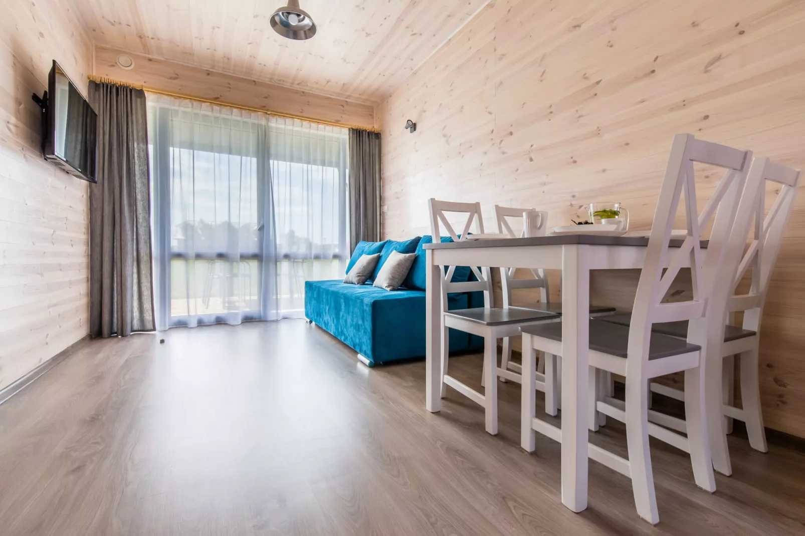 Holiday bungalows in Krynica Morska-Living room