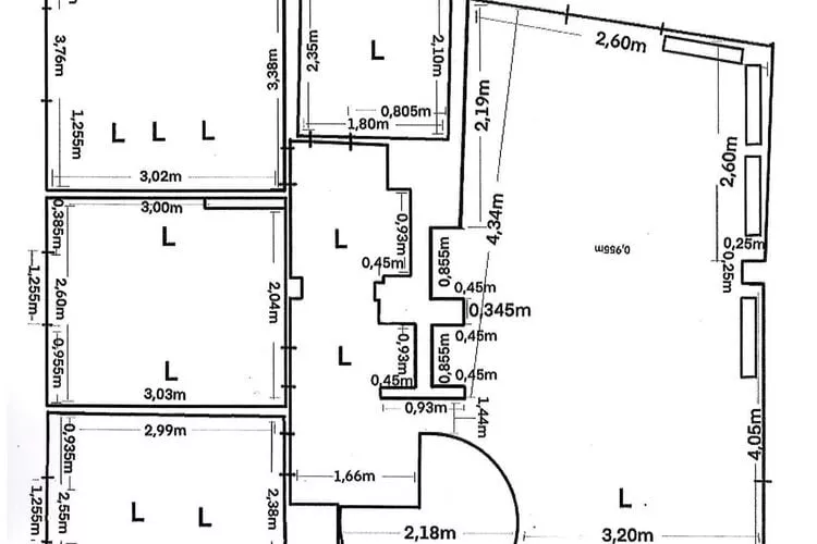 Wohnung Bi de Wyk D1A 5 Personen-Floor plan