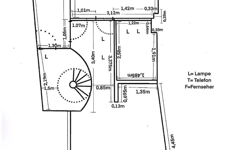 Wohnung Bi de Wyk D1B 2 Personen-Floor plan