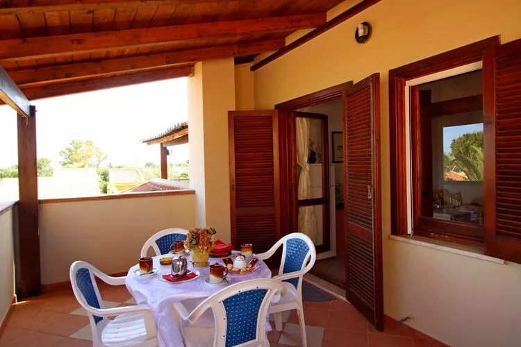 Holiday residence Costa Rei - Wohnung trilo Villetta Alba-Terrassenbalkon