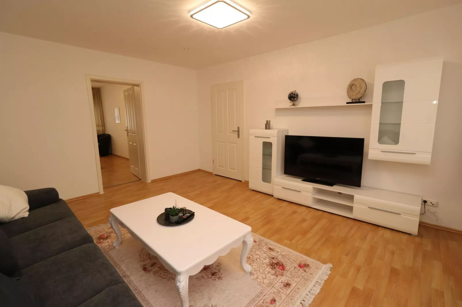 Zentrales Apartment in Messenähe-Living room