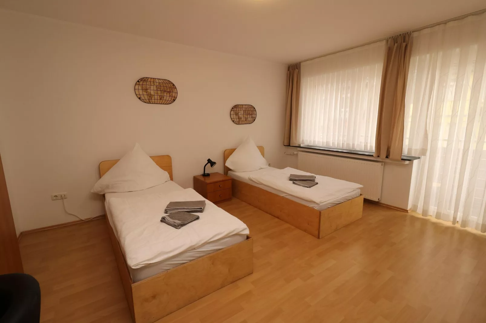 Zentrales Apartment in Messenähe-Bedroom