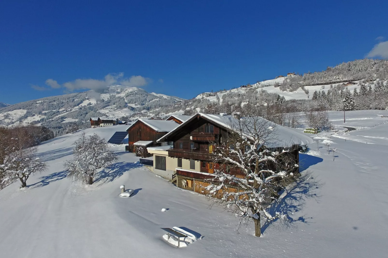 Gut Vorderstallberg-Aussicht Winter