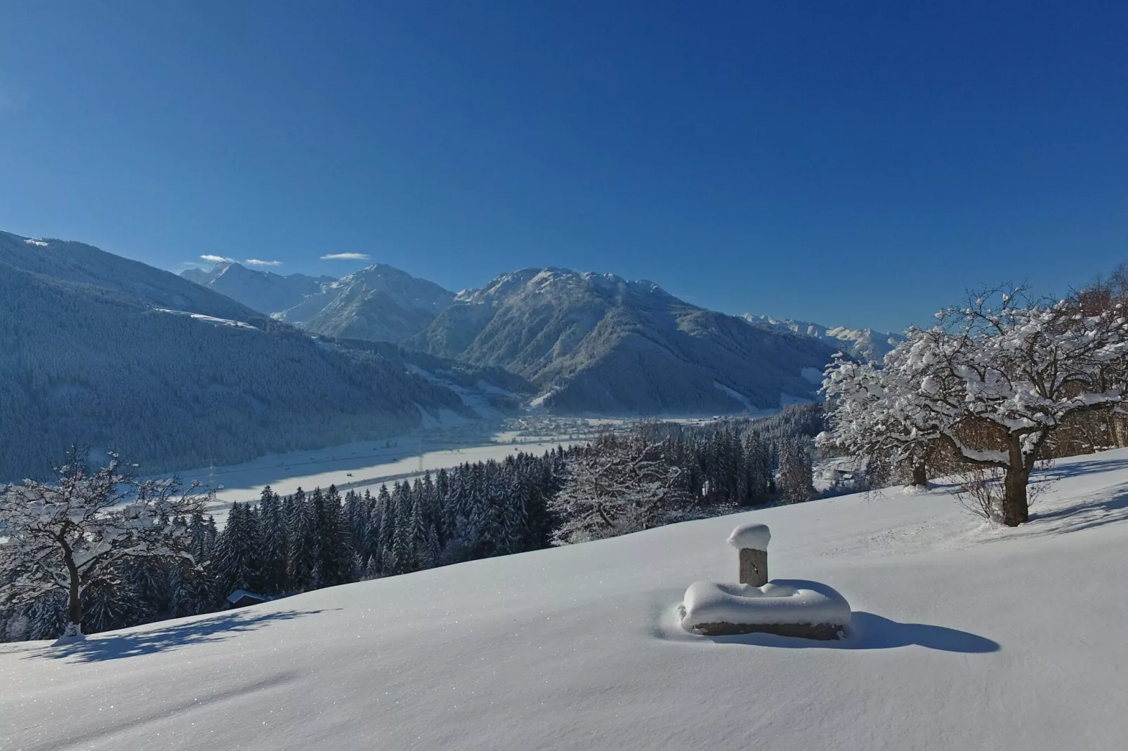 Gut Vorderstallberg-Aussicht Winter