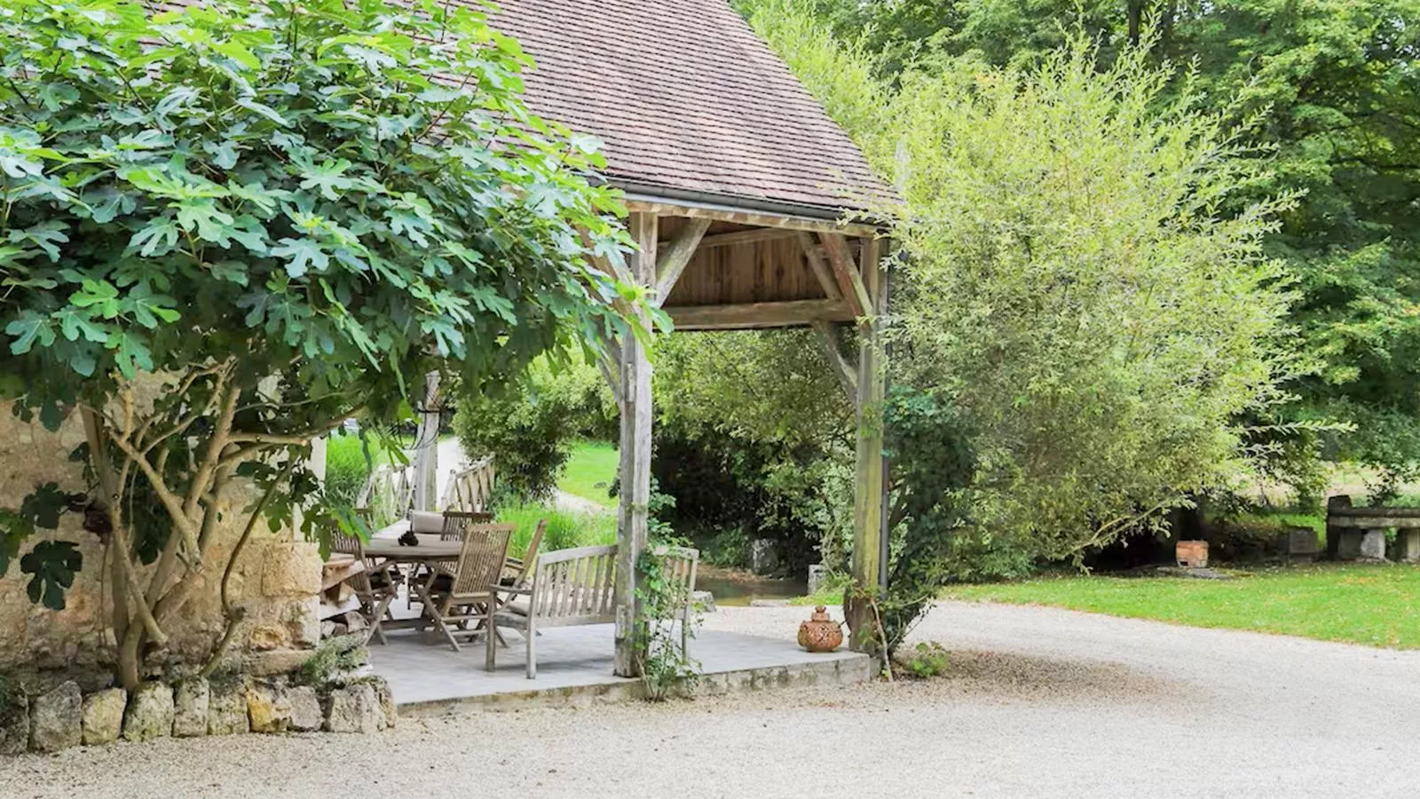 Moulin du 18ieme siècle-Terrassenbalkon