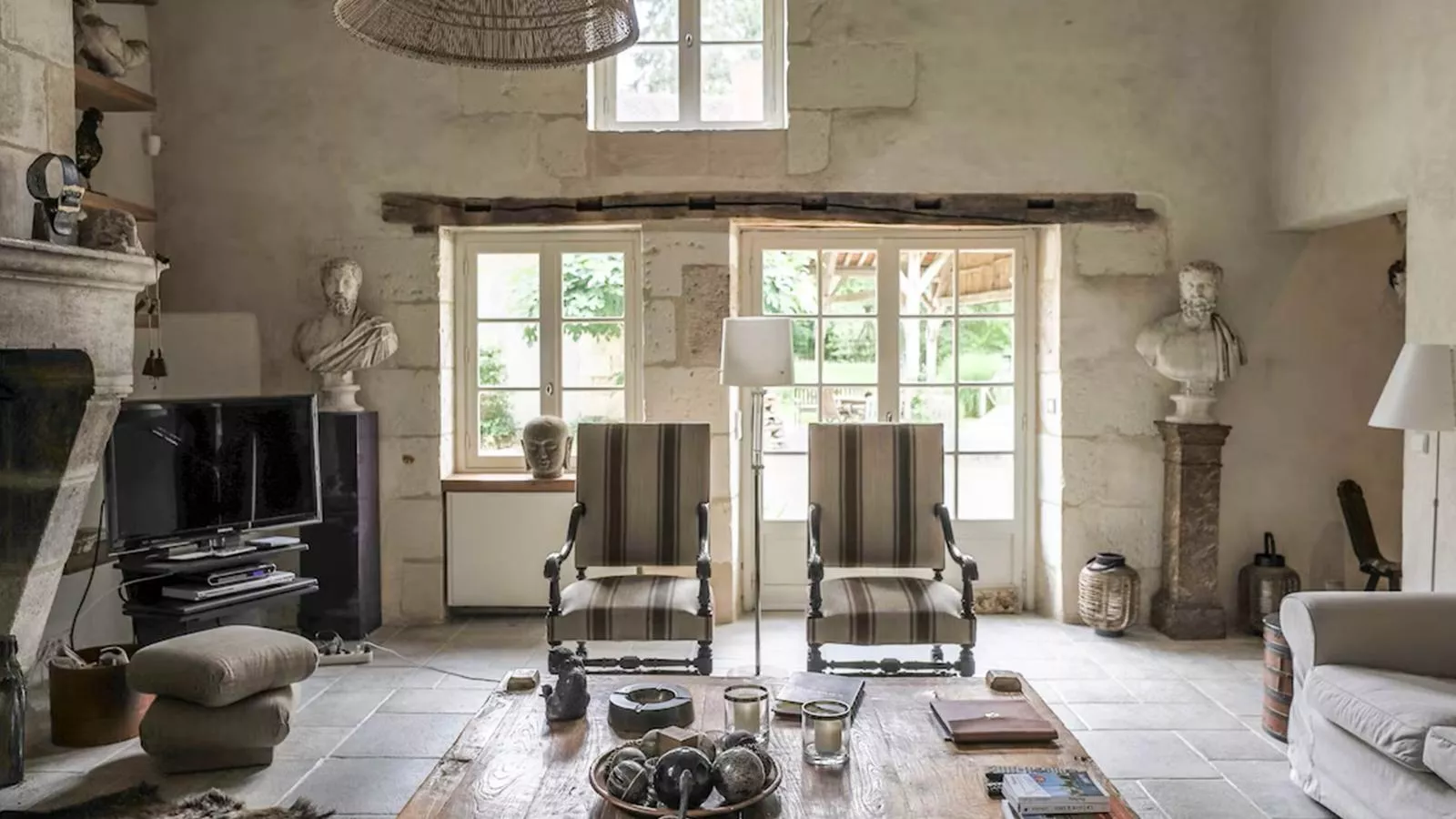 Moulin du 18ieme siècle-Wohnzimmer