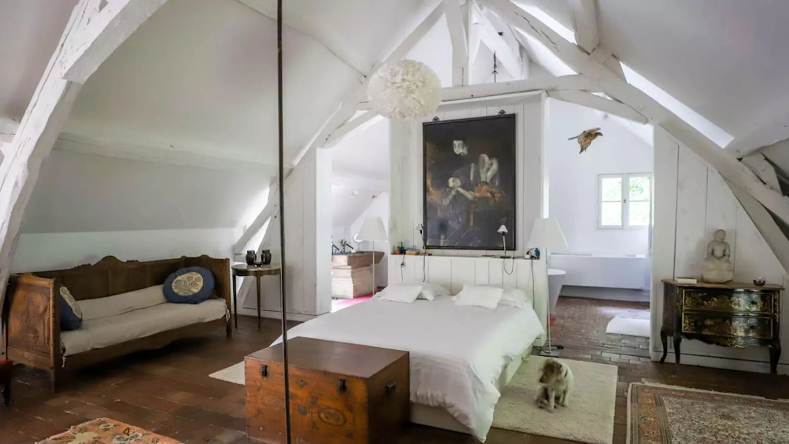 Moulin du 18ieme siècle-Schlafzimmer