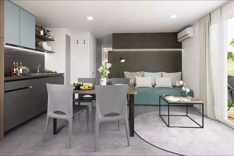 Mobile Homes Strasko Novalja Olive 34 qm für 5 Pers-Living room