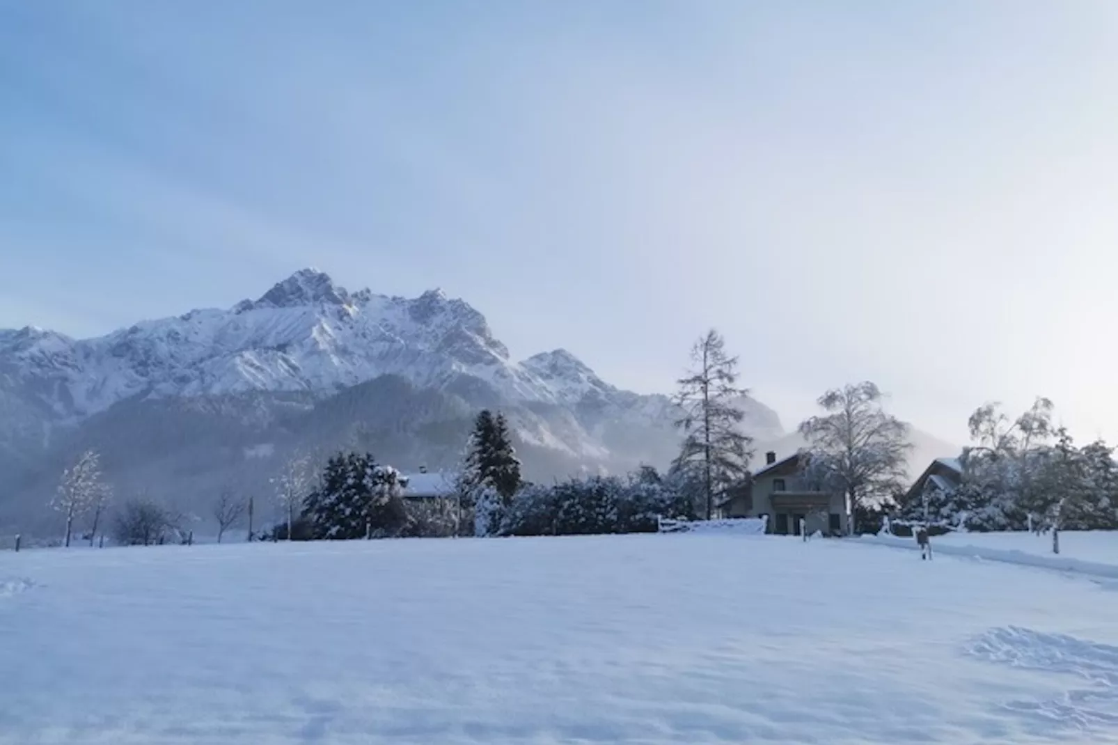 Ferienwohnung am Bio-Bauernhof-View winter