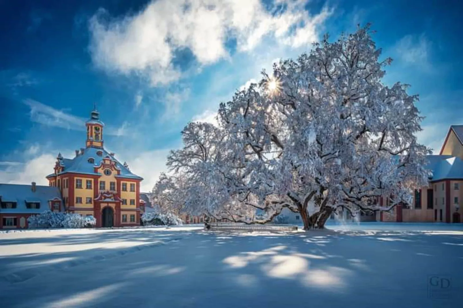 Ferienwohnung Schloss- Altshausen-Area winter 1km