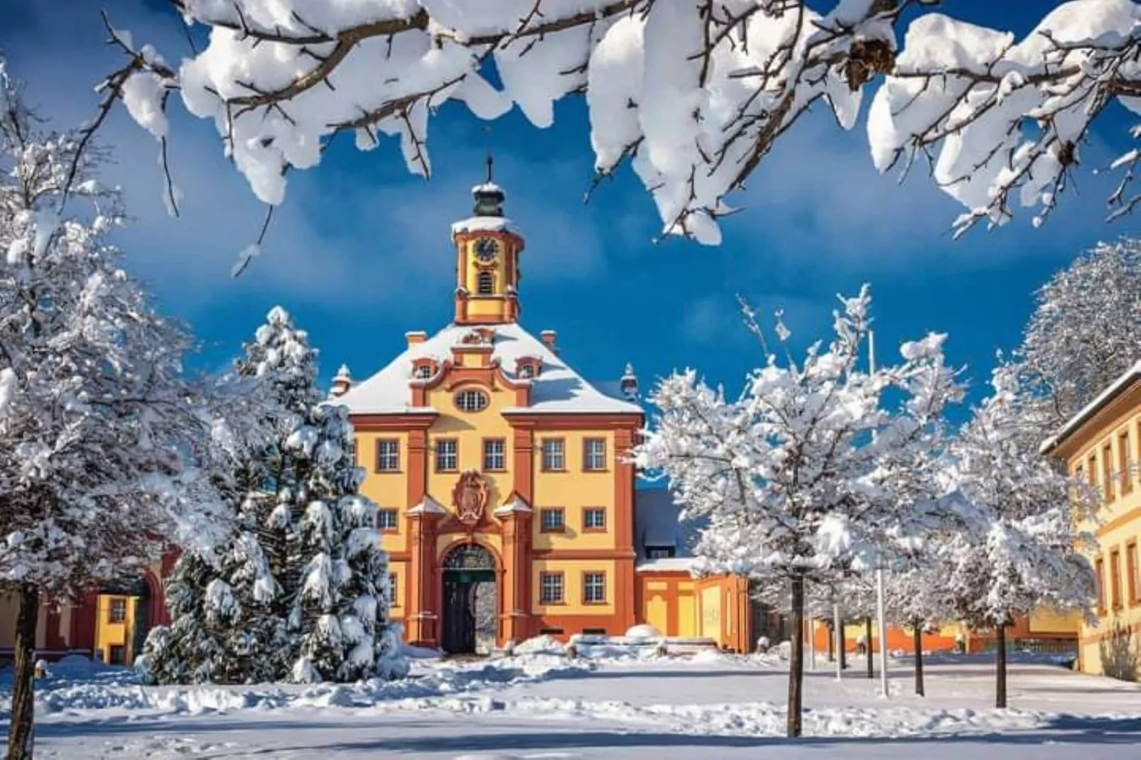 Ferienwohnung Schloss- Altshausen-Area winter 1km