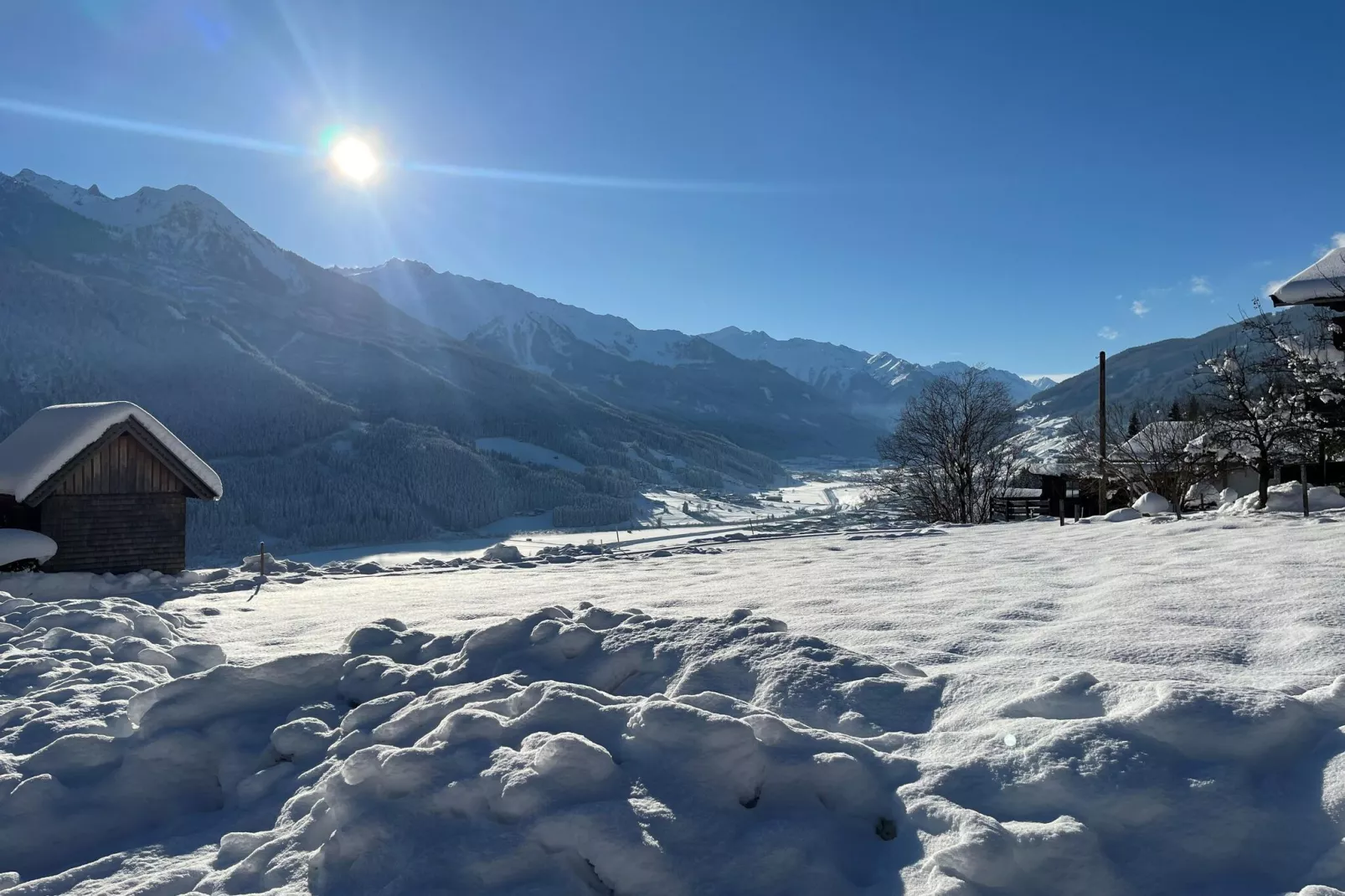 Bauernhaus Stoanerbauer-View winter