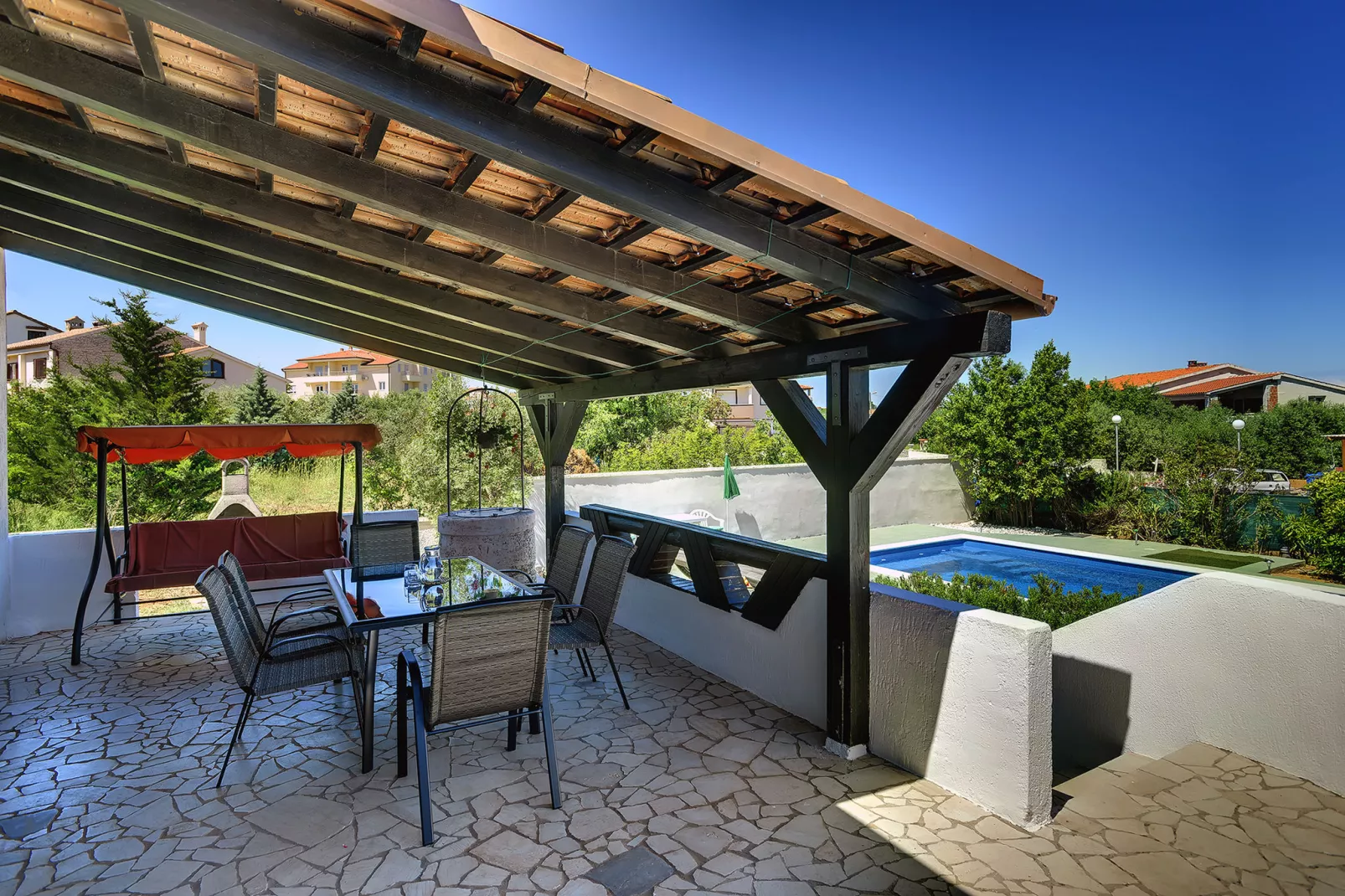 Villa Ruza-Terrassenbalkon
