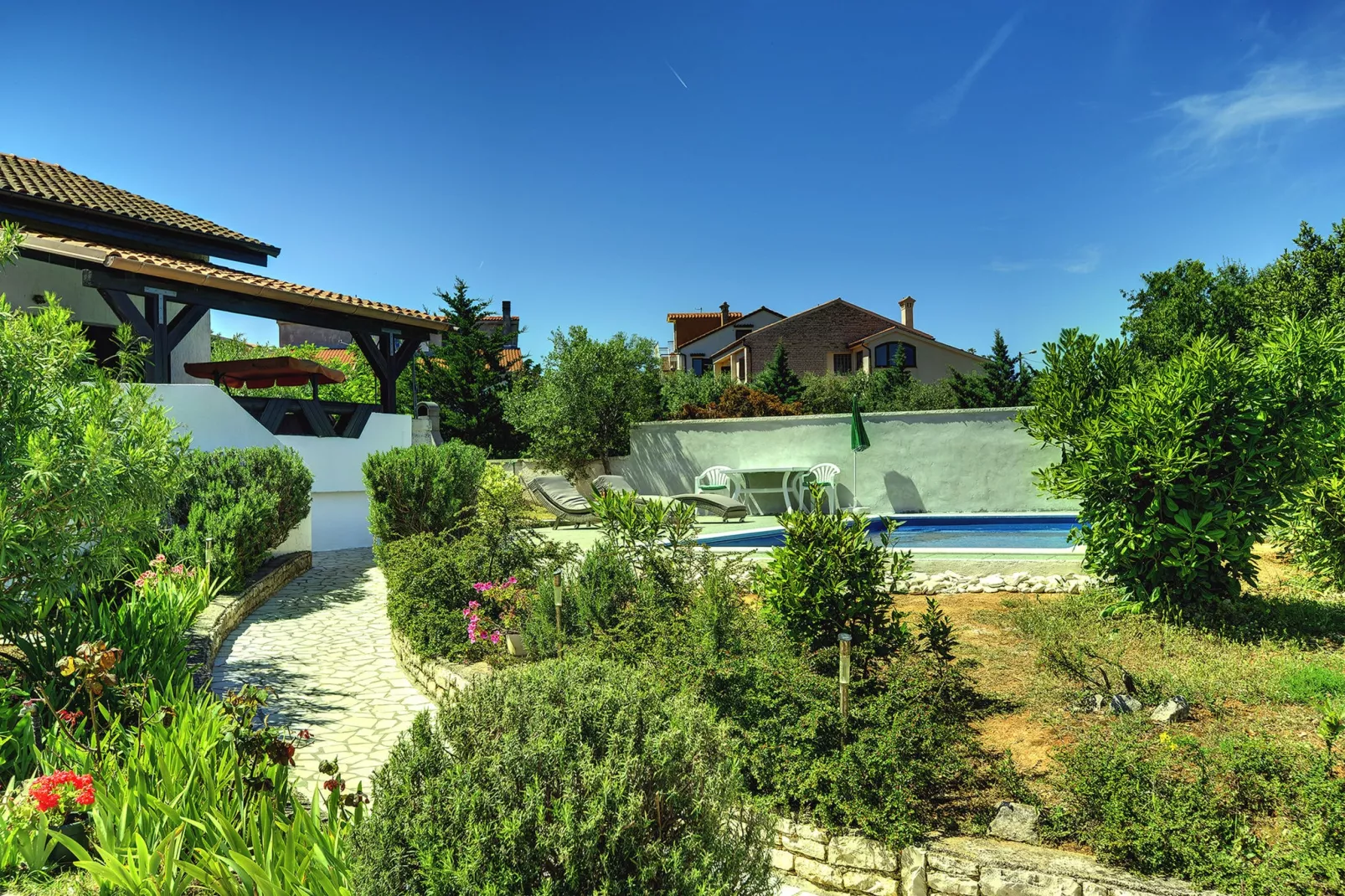 Villa Ruza-Gärten Sommer