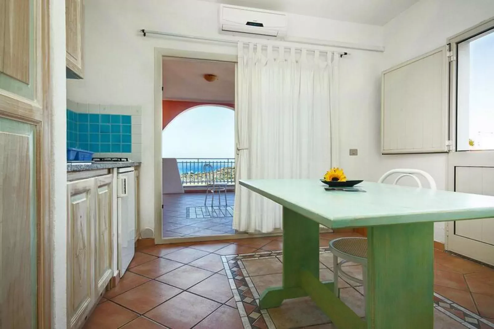 Holiday residence Lu Nibareddu, Loiri-Typ B Studio 22 qm Meerblick-Kitchen