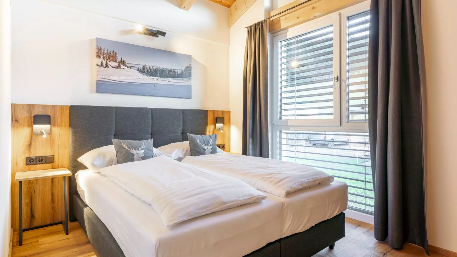 Grebenzen Lodge Hirsch-Schlafzimmer