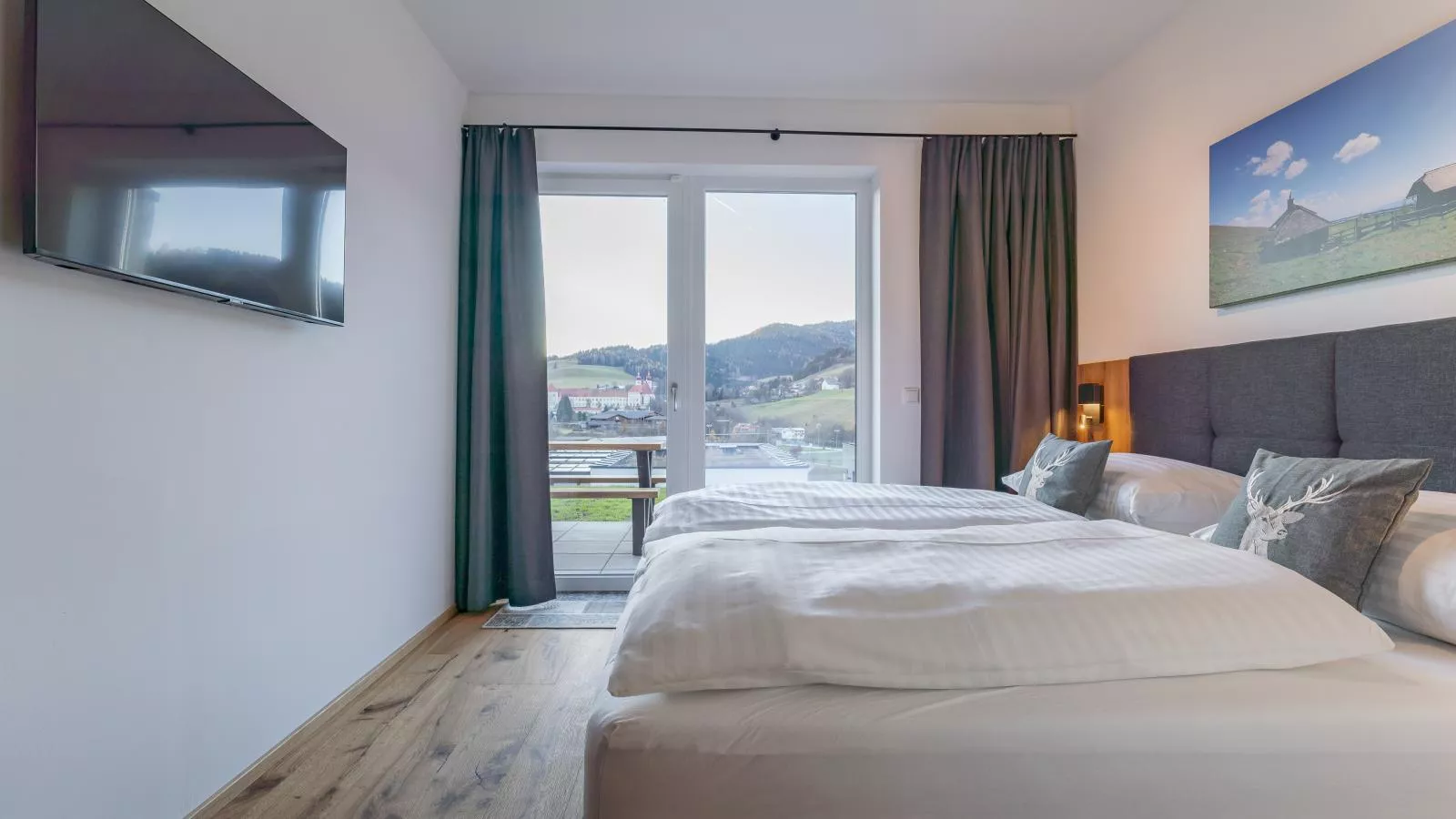Grebenzen Lodge Hirsch-Schlafzimmer