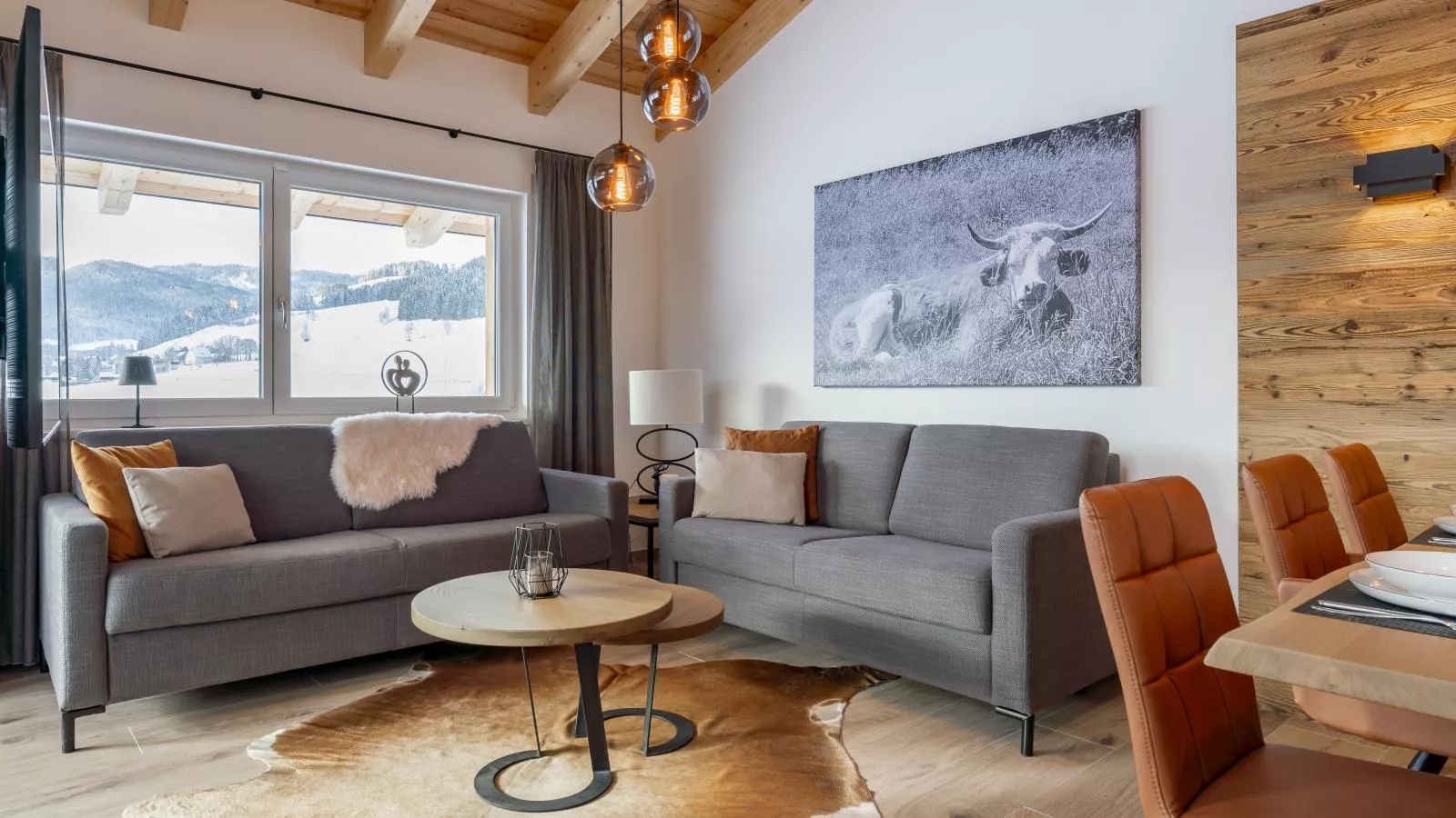 Grebenzen Lodge Hirsch-Wohnzimmer