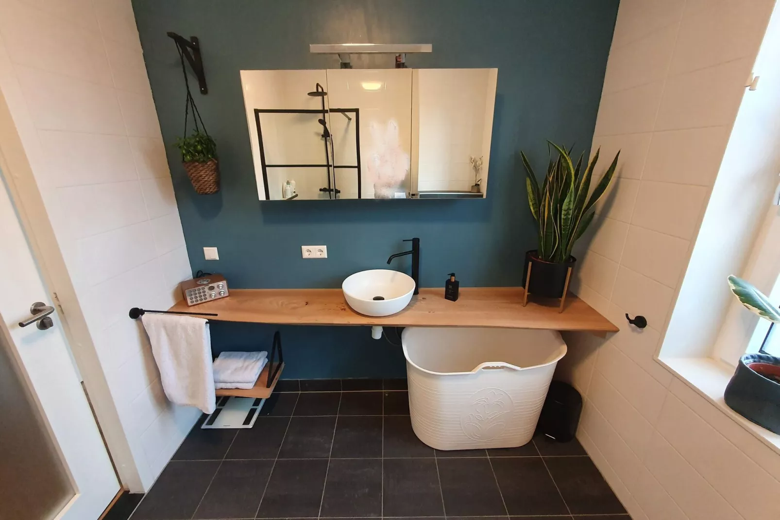 Waterfront holiday home Alkmaar-Bathroom