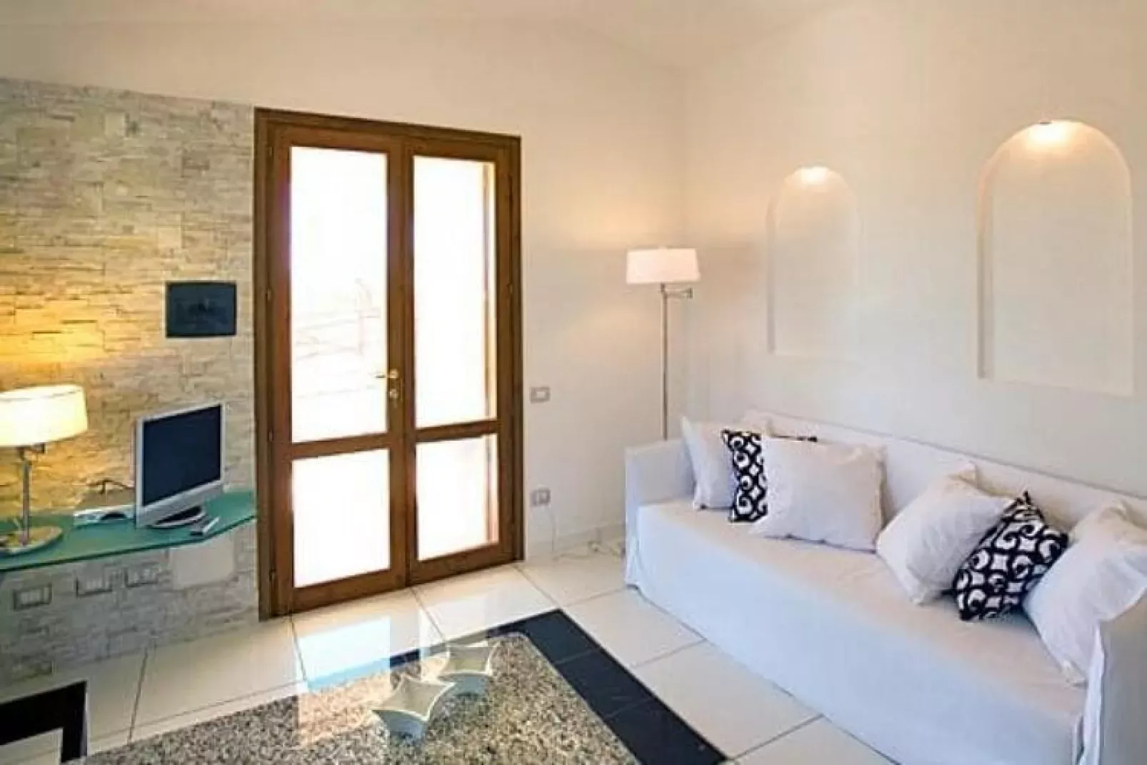 Terraced Houses, Costa Rei-Trilocale 6 Pers. Res.Vista Mare Le Verande-Wohnzimmer
