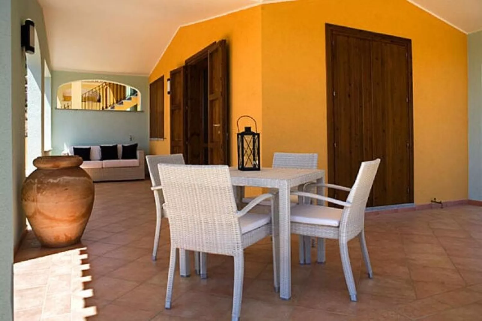 Terraced Houses, Costa Rei-Trilocale 6 Pers. Res.Vista Mare Le Verande-Wohnzimmer