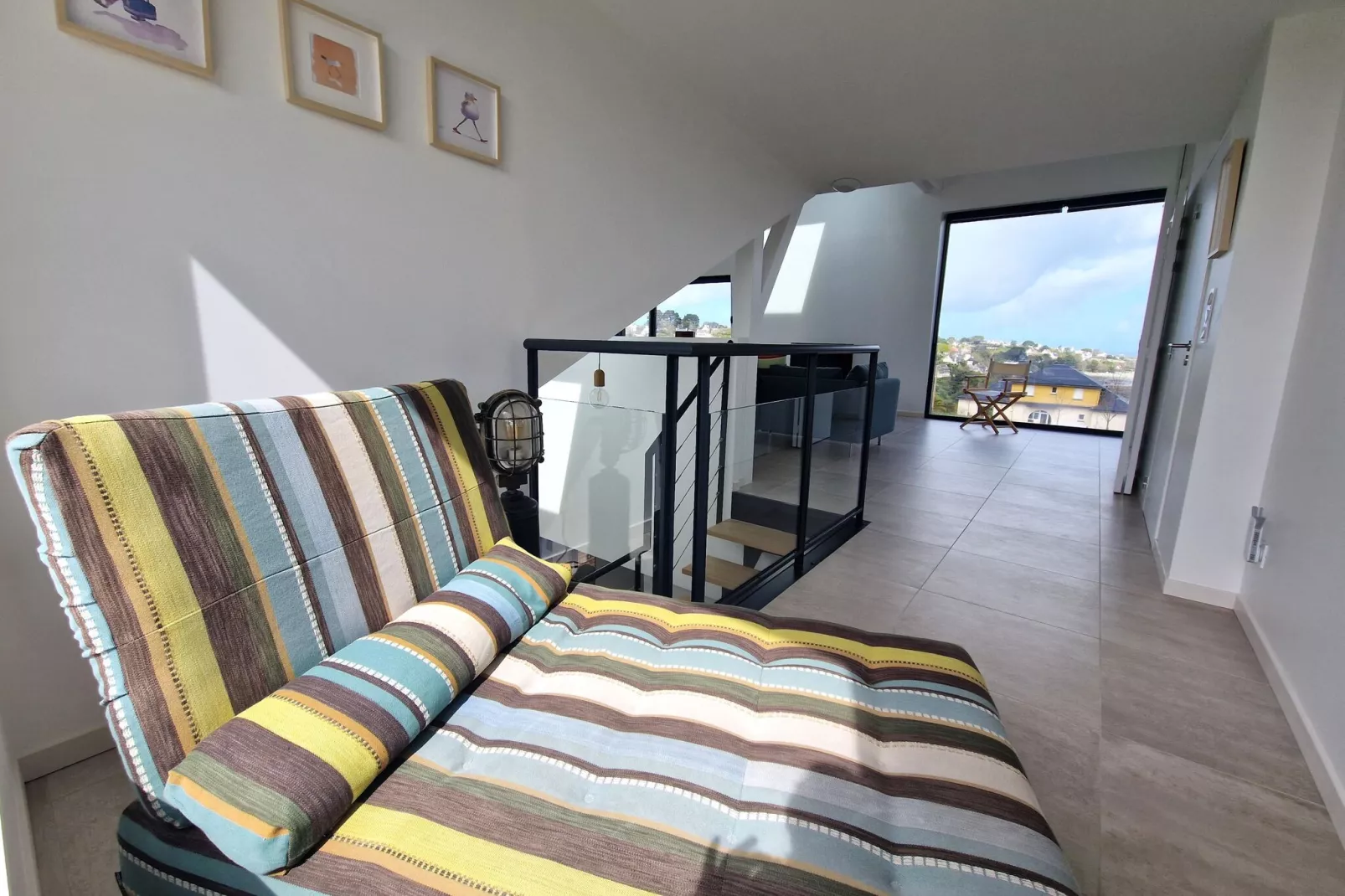 Villa d'architecte avec vue mer panoramique Locquirec-Living room