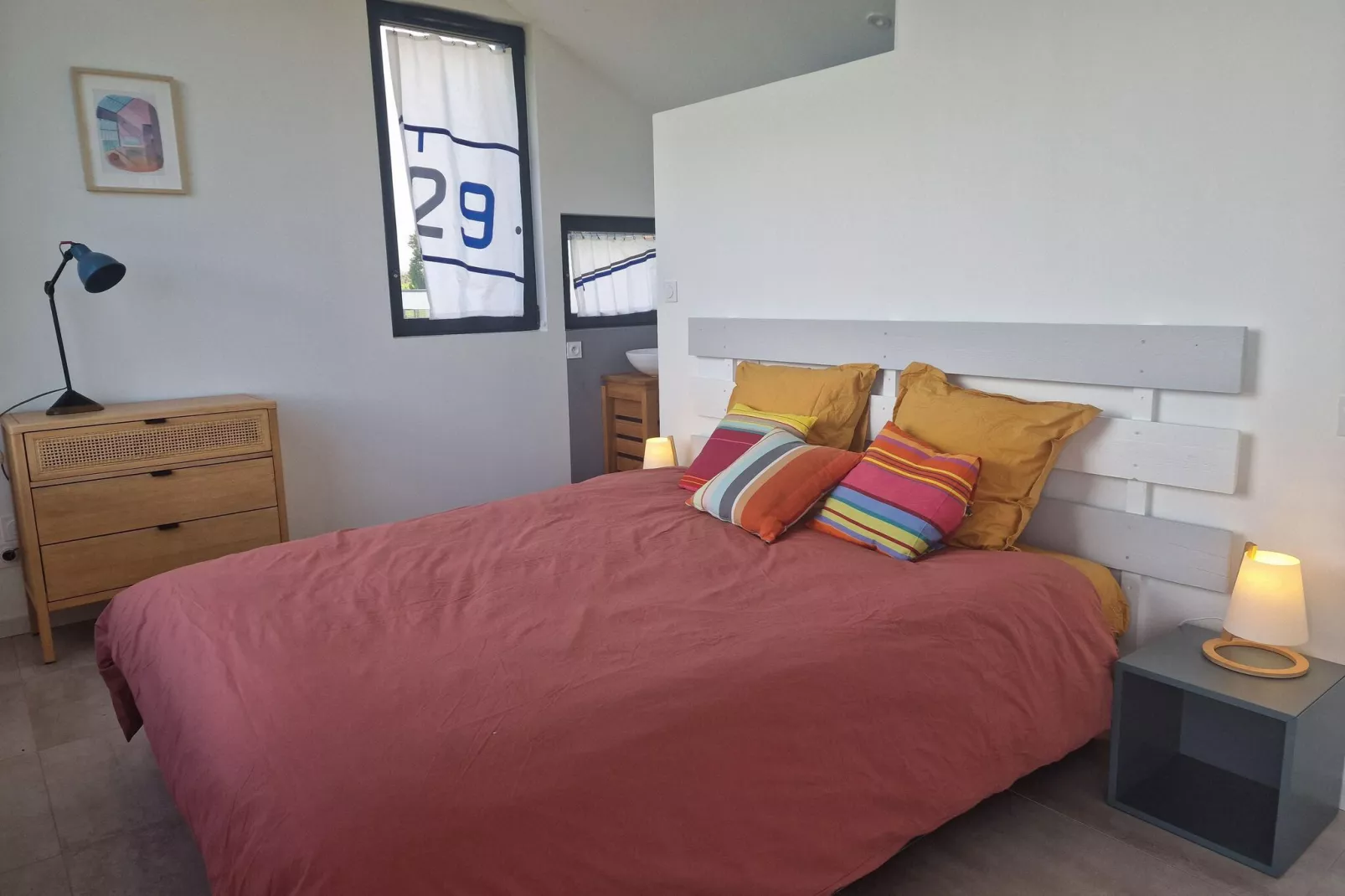 Villa d'architecte avec vue mer panoramique Locquirec-Bedroom