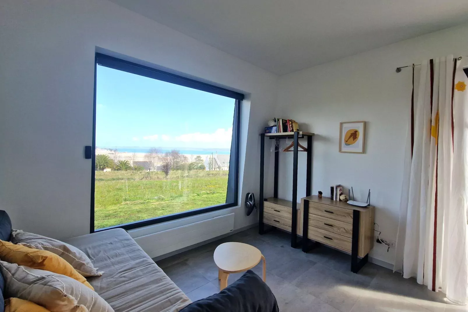 Villa d'architecte avec vue mer panoramique Locquirec-Living room