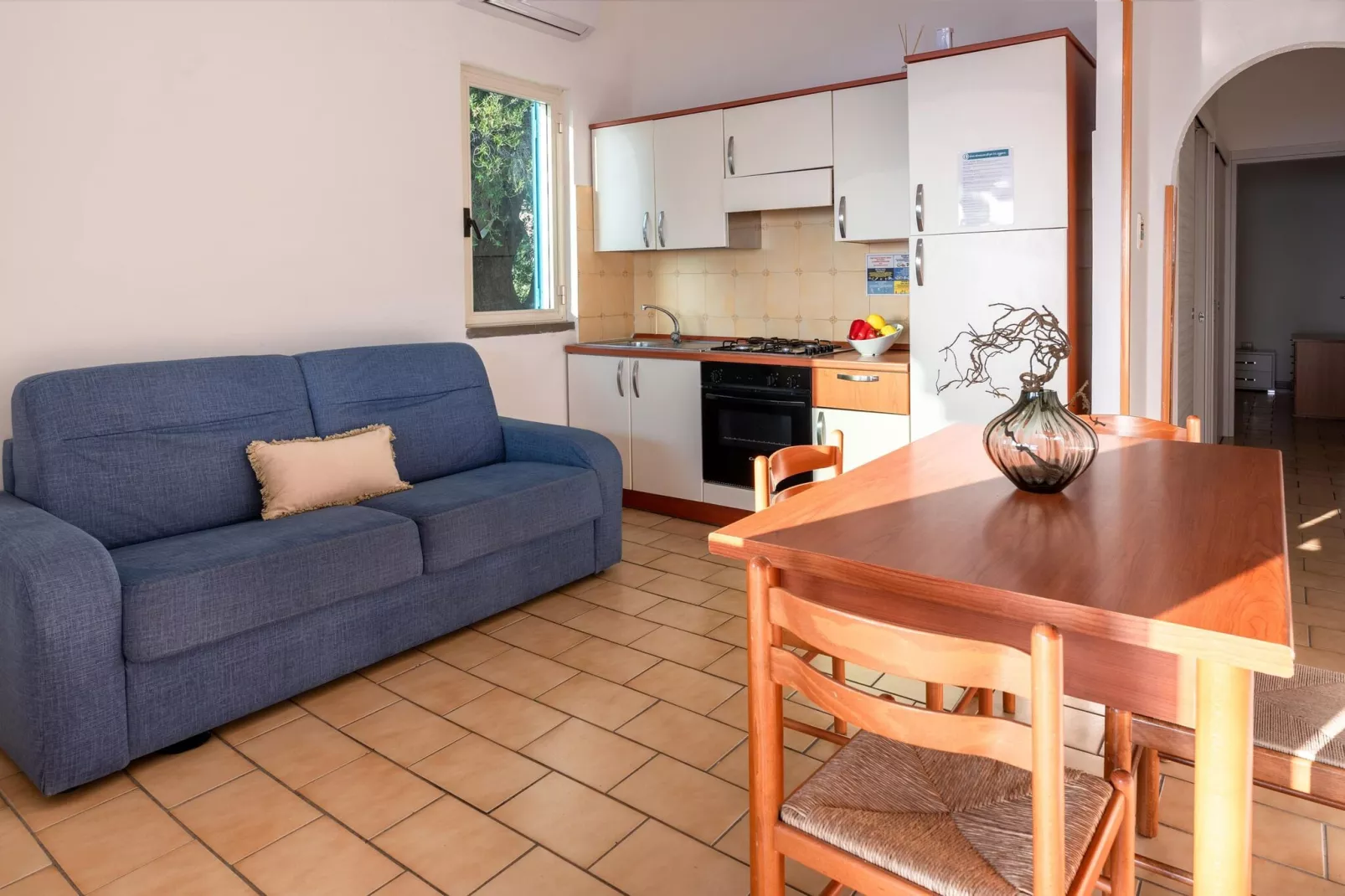 Resort Baia del Silenzio - Appartment 6 pax-Wohnzimmer