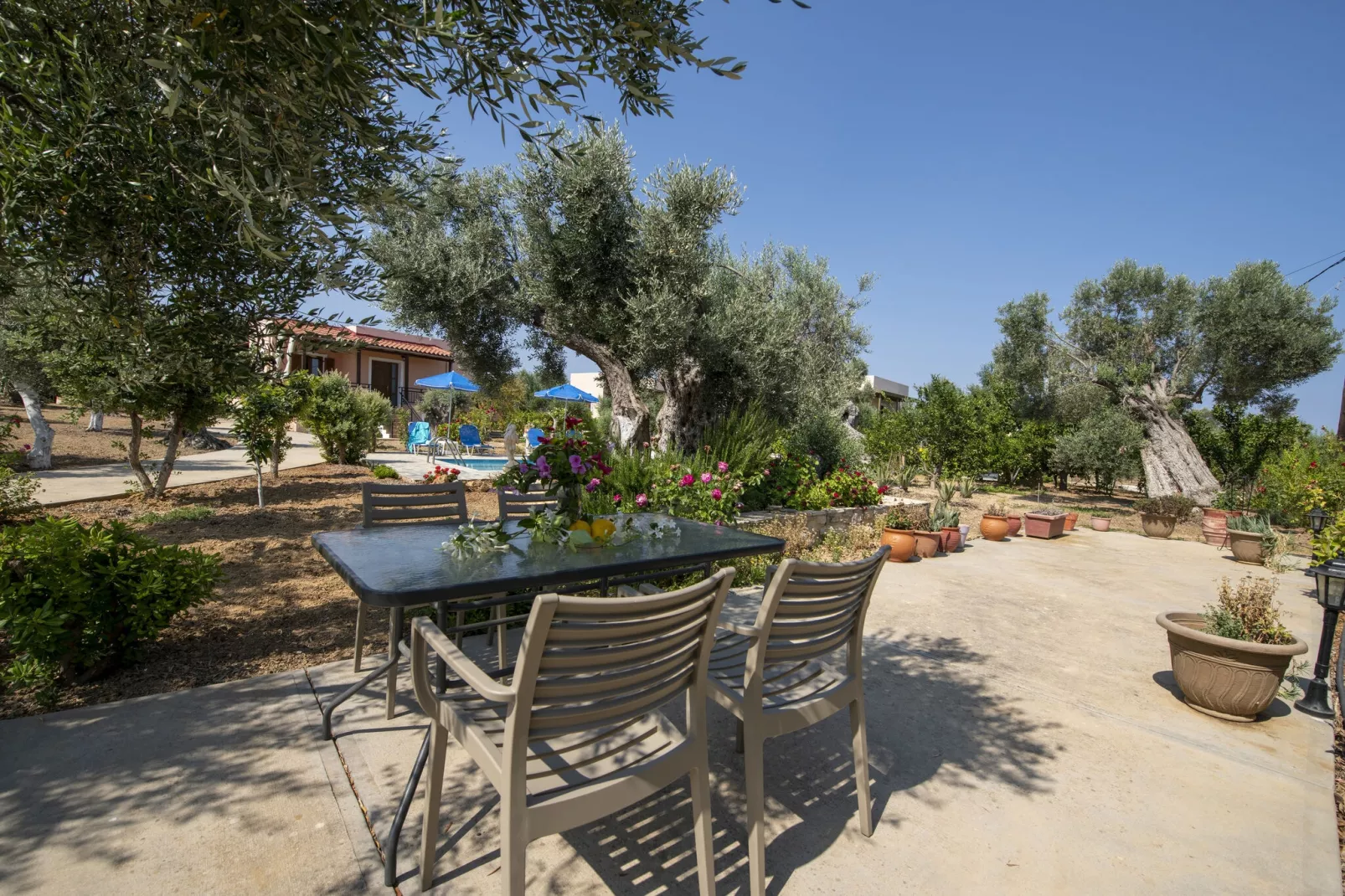 Villa Estia-Gärten Sommer