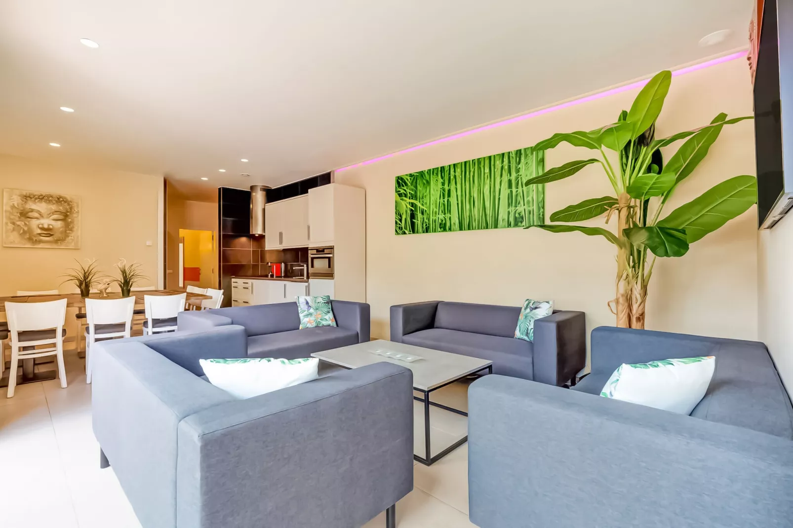 Wellness vakantiehuis Vlaamse Ardennen-Wohnzimmer