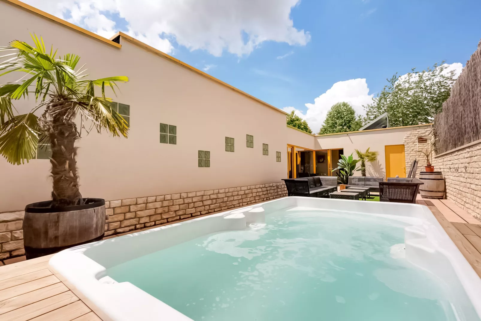 Wellness vakantiehuis Vlaamse Ardennen-Schwimmbad