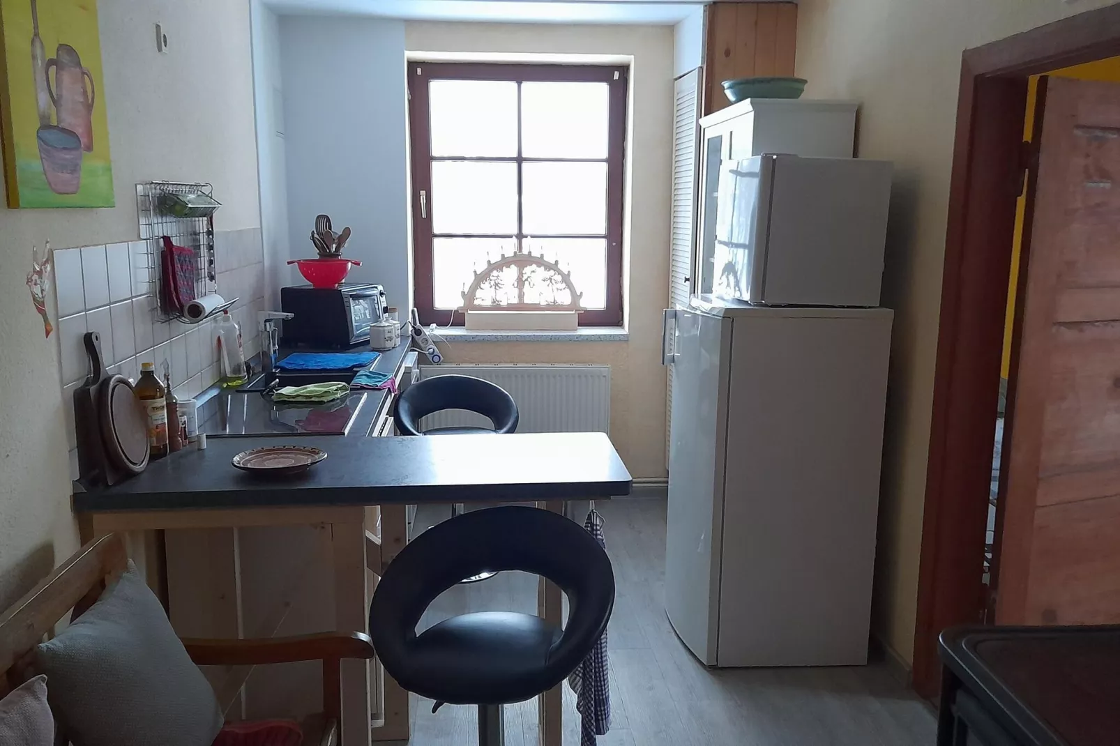 Ferienhaus am Peenebach in Klein Bünzow-Kitchen