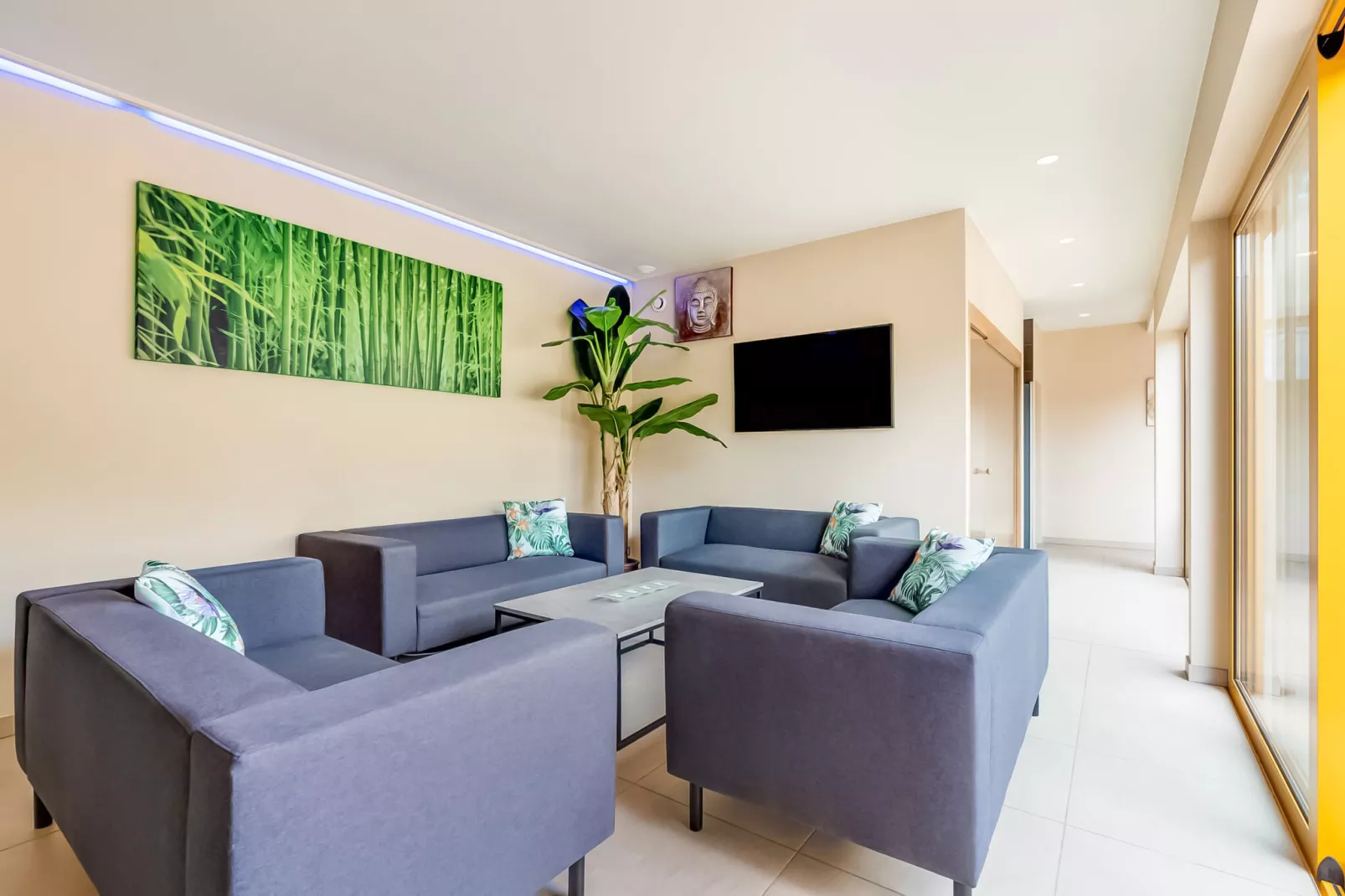 Wellness vakantiehuis Vlaamse Ardennen-Wohnzimmer