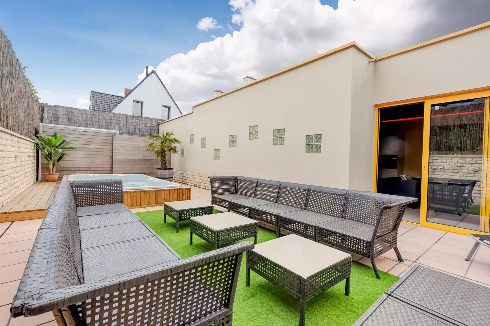 Wellness vakantiehuis Vlaamse Ardennen-Gärten Sommer