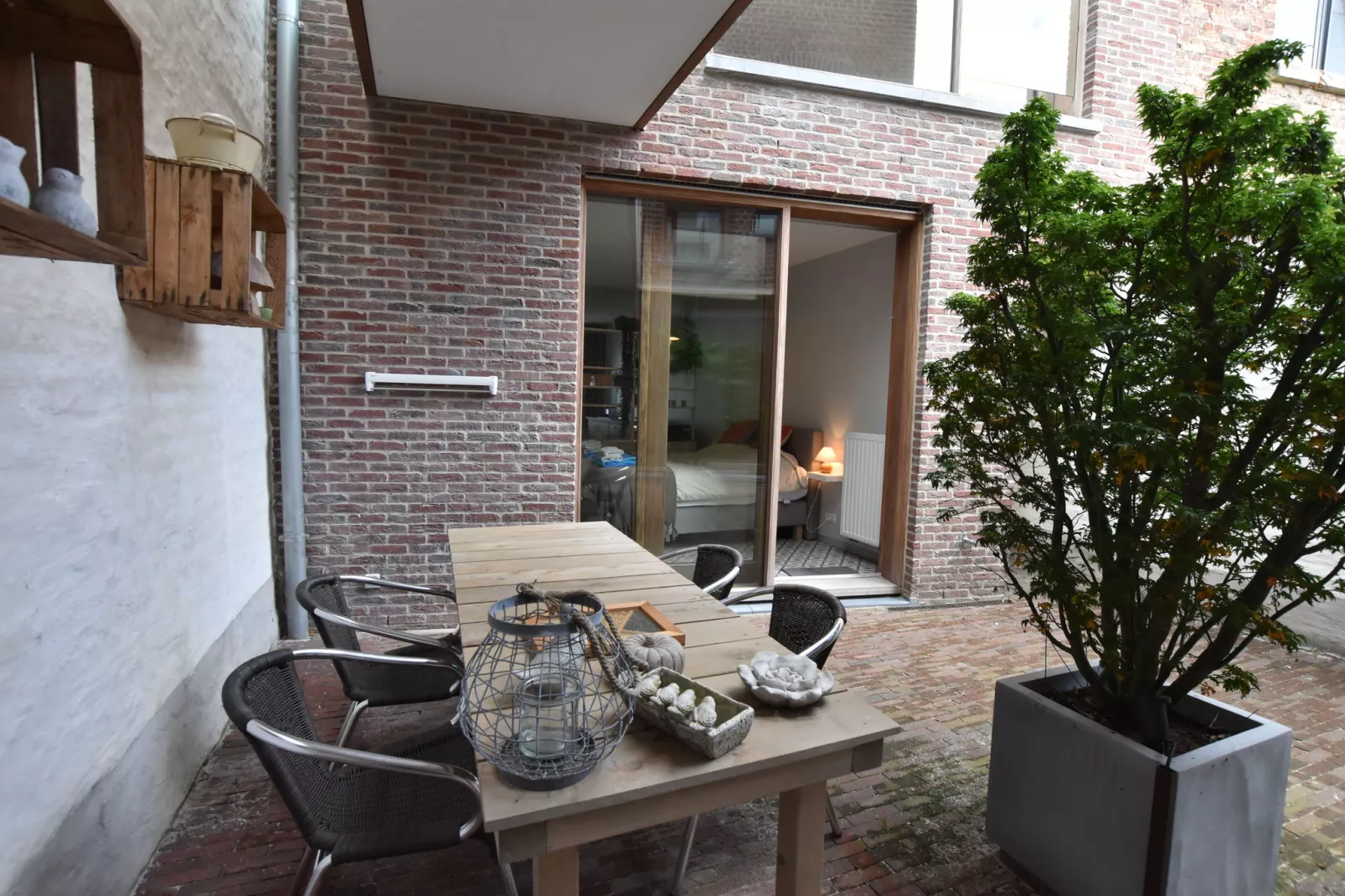 De bonte kat-Balcon-terrasse