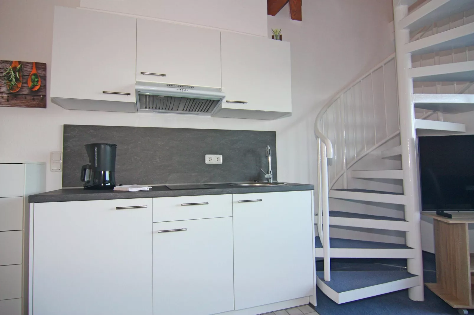 Apartments Panorama Laboe III m Seeblick 60 qm-Kitchen
