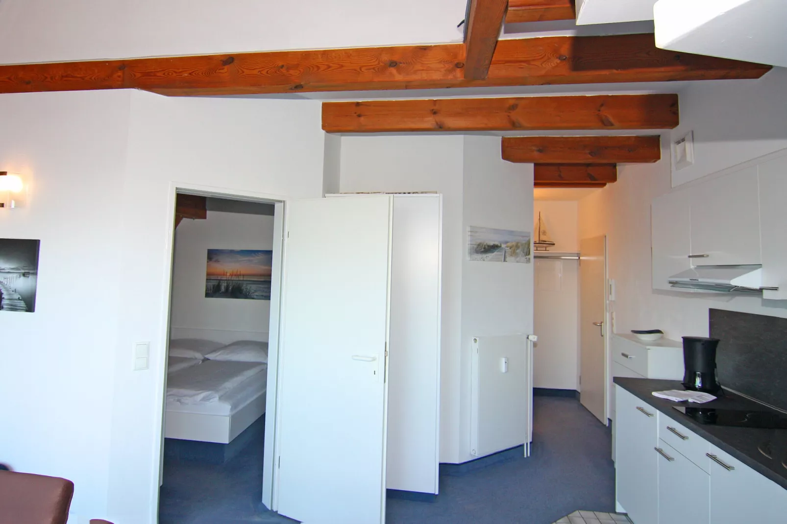 Apartments Panorama Laboe III m Seeblick 60 qm-Kitchen