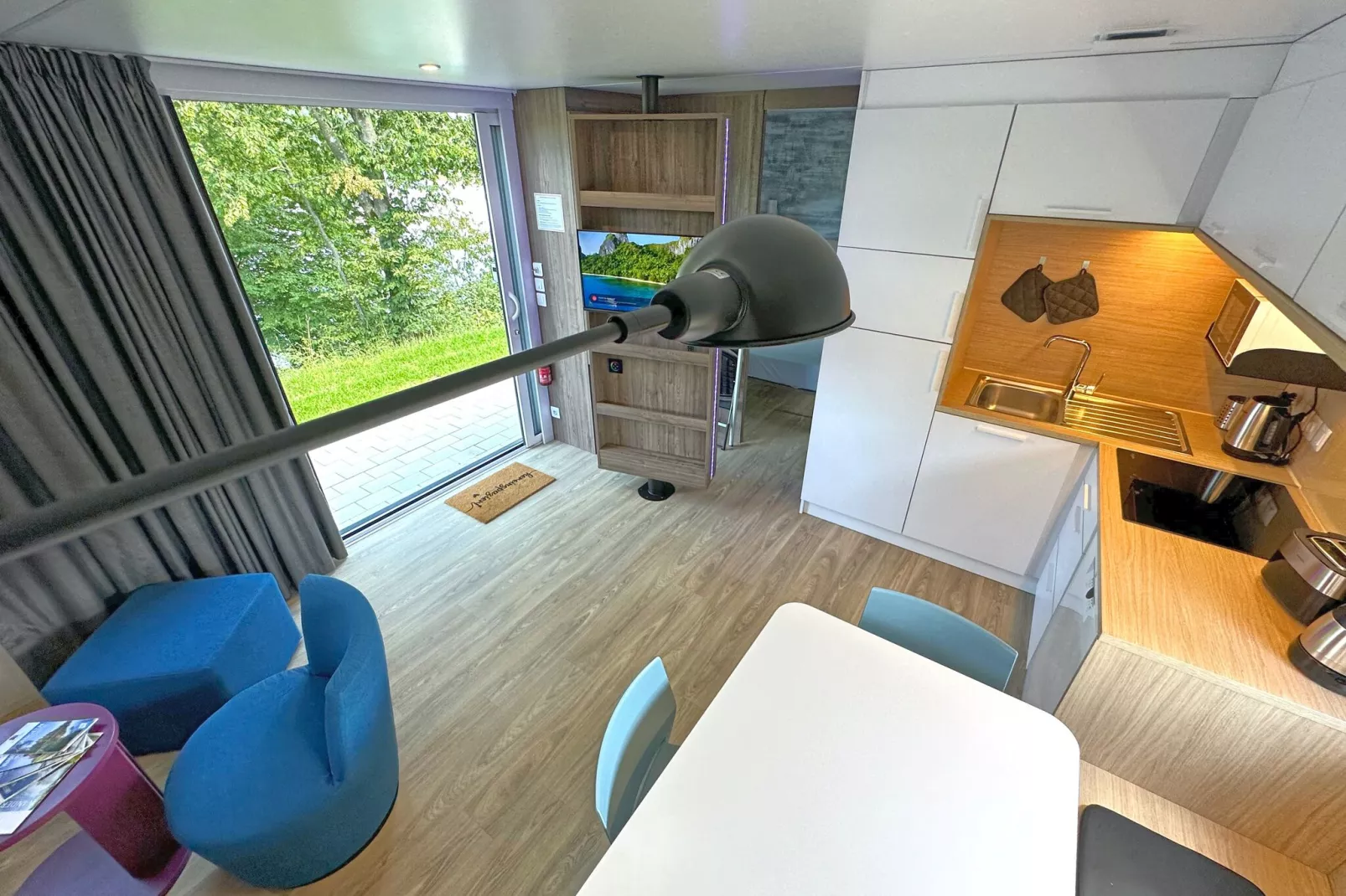 FERIENDORF SEEBLICK - Tiny Chalet am Eixendorfer See-Kitchen
