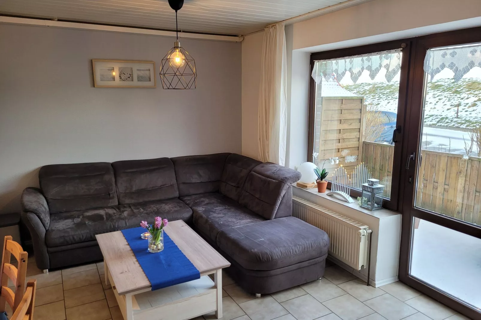 Fewo Wattkieker - Wattseite-Wohnzimmer