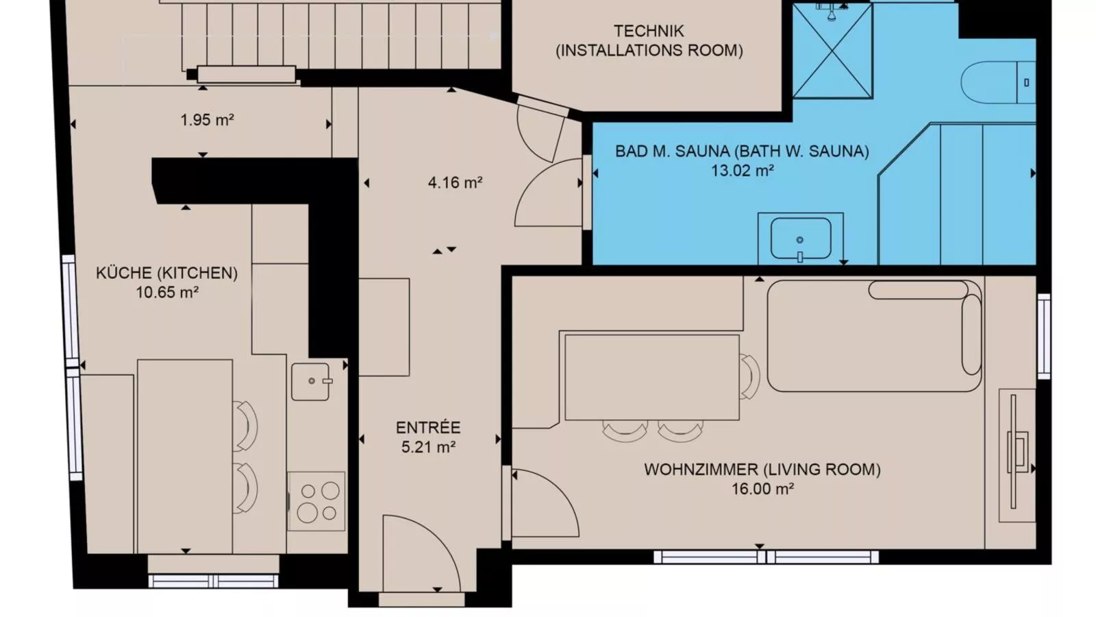 Chalet Bergglück-Floor plan