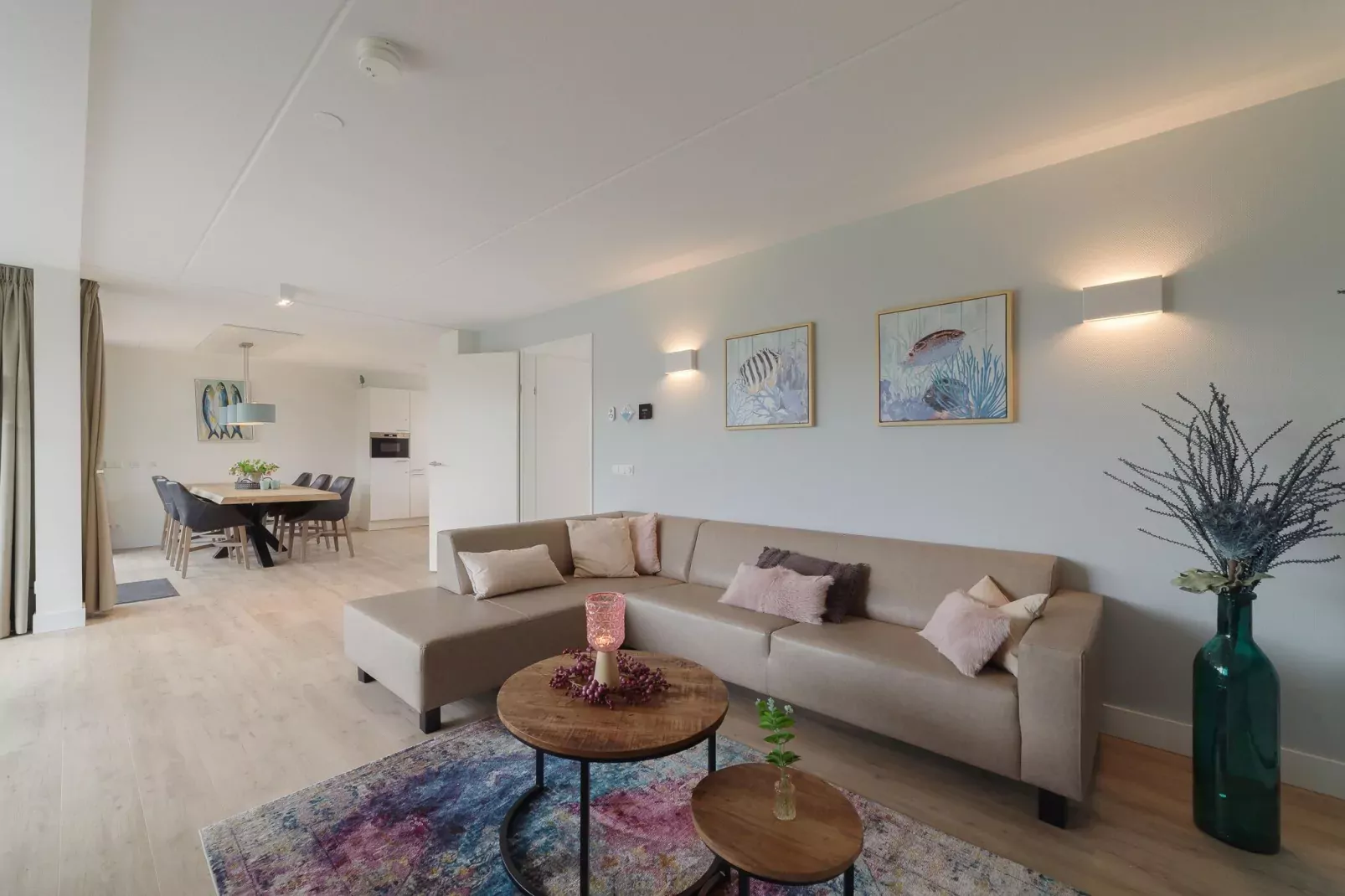6 persoons vrijstaand met sauna/hond-Living room