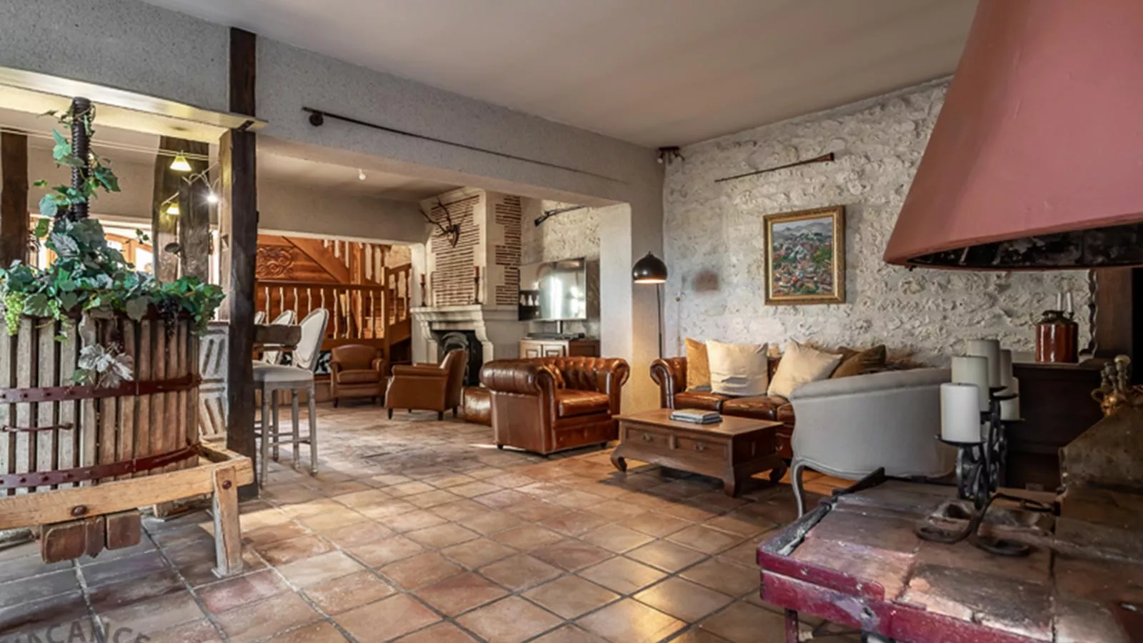 Les Roches de Roquecor-Living room