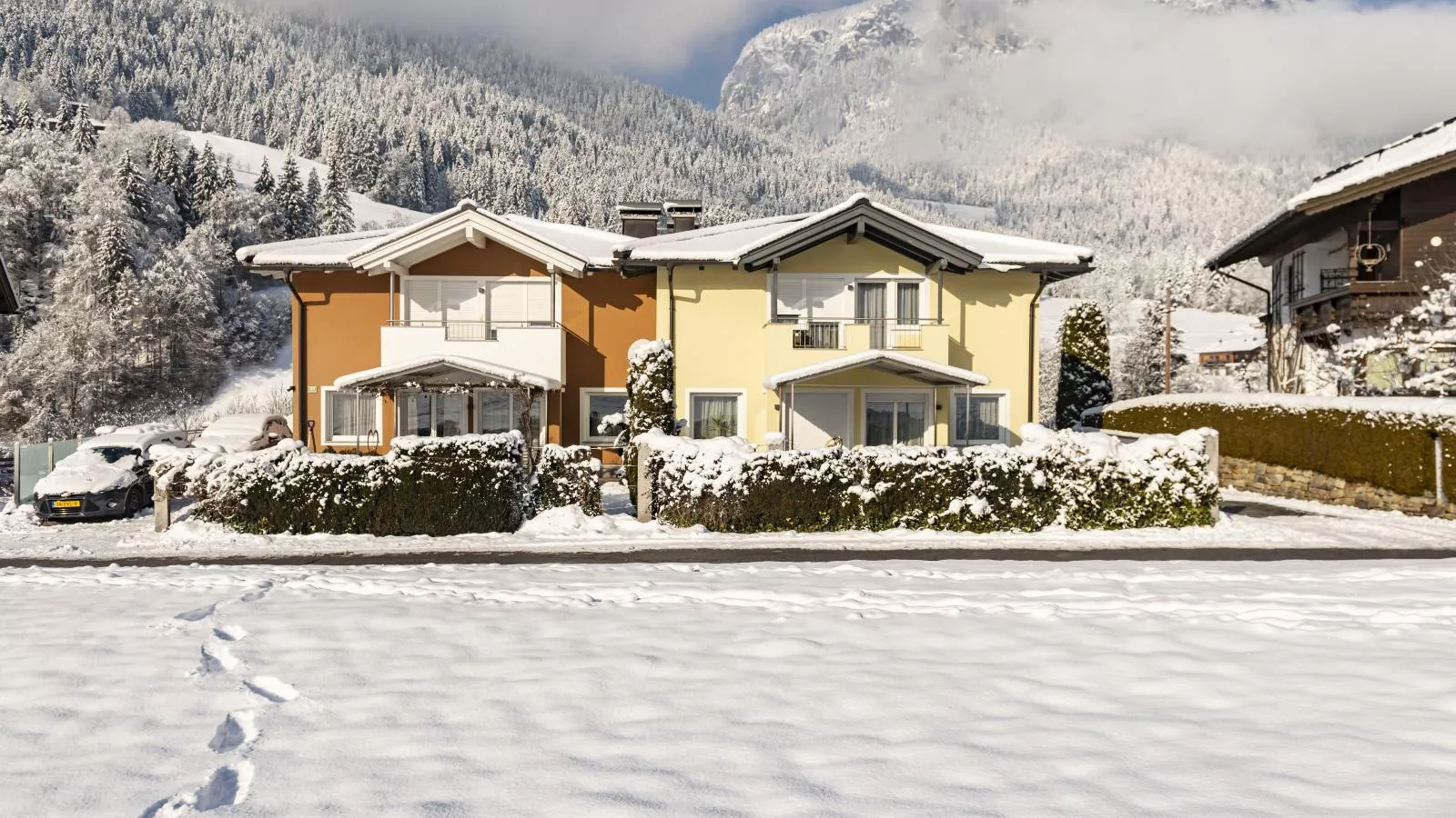 Ferienhaus Gartentraum 2-Außenbereich Winter