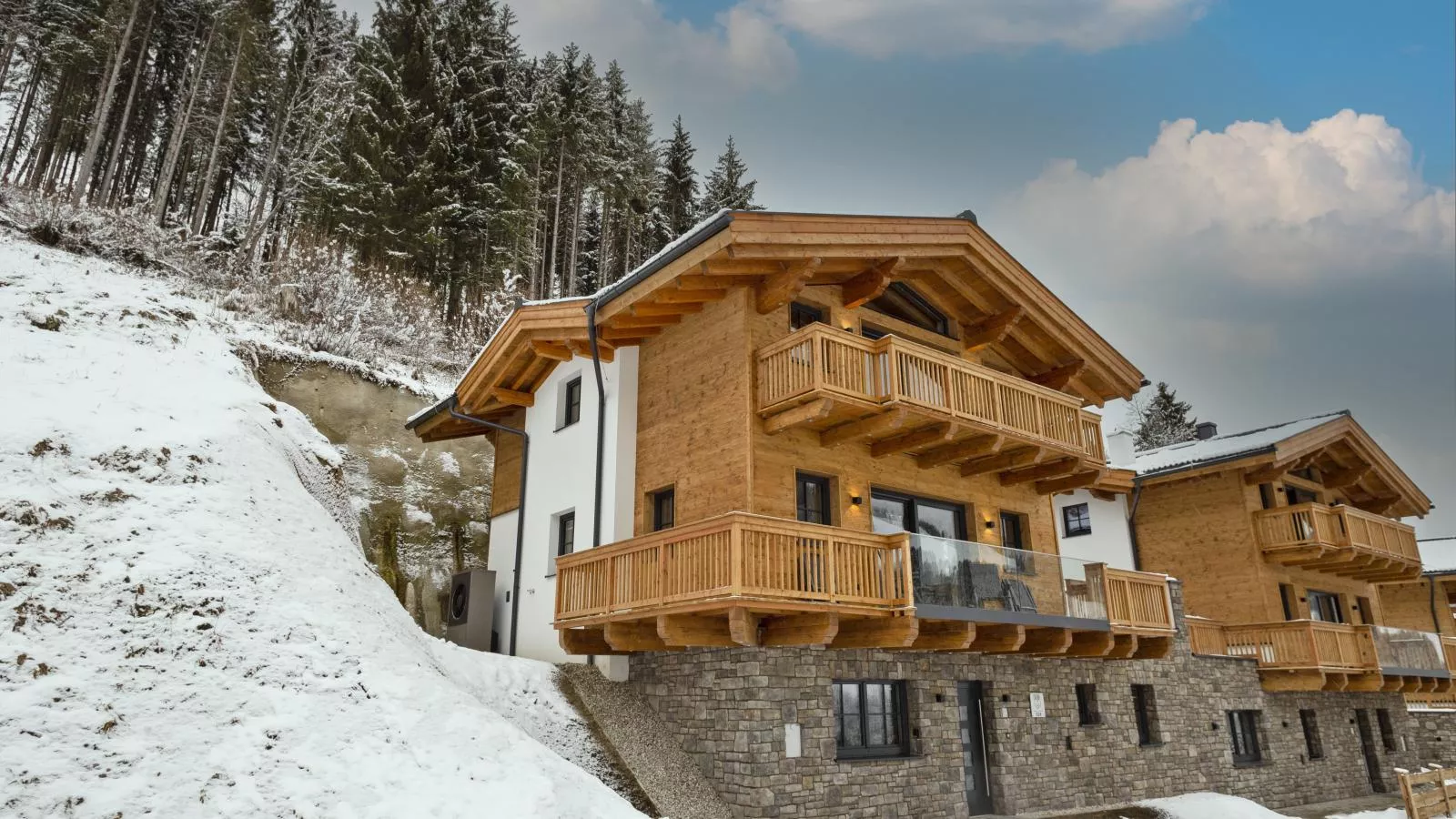 Alpen Villa Danica-Außenbereich Winter