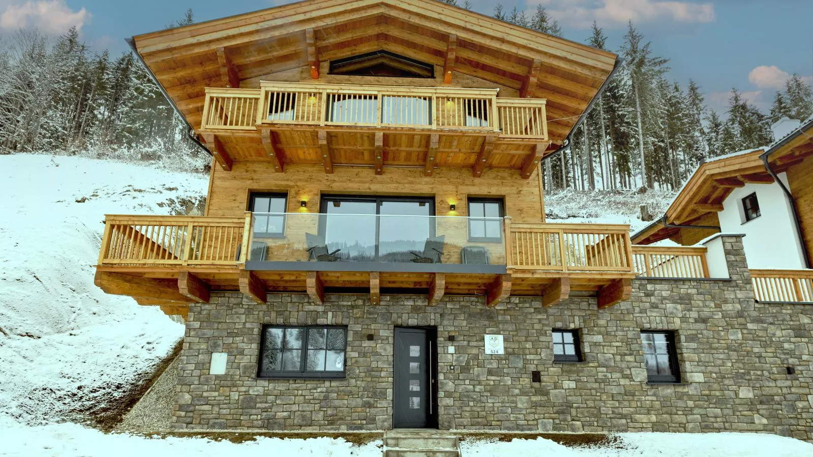 Alpen Villa Danica-Außenbereich Winter