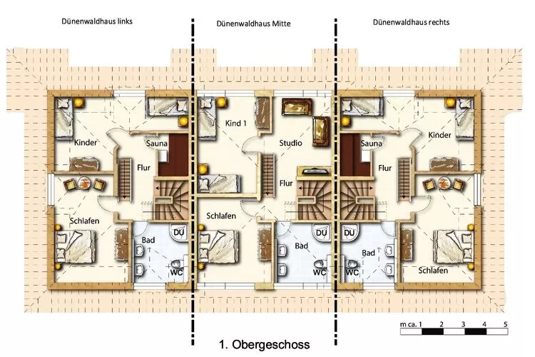 Dünenwaldhaus Rechts-Floor plan