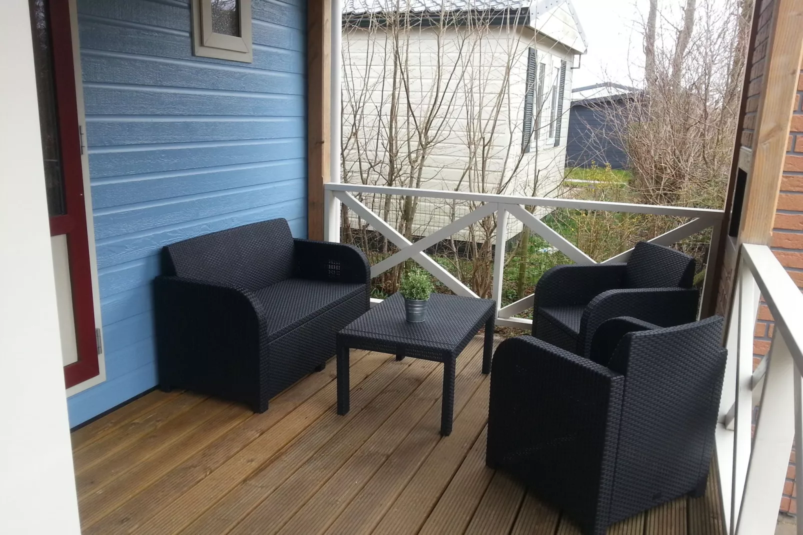 Recreatiepark Wiringherlant - Wiringher Chalet 63-Balcon-terrasse